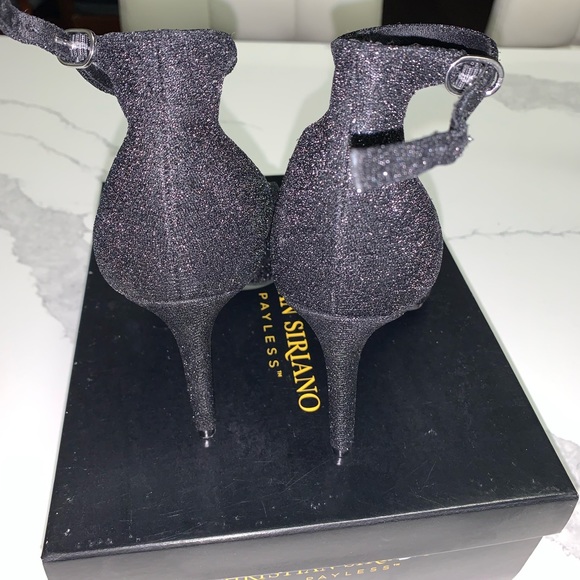 Black sparkly Christian Siriano heels - Picture 4 of 5